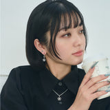 サクラフープピアス スターリングシルバー