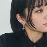 サクラフープピアス スターリングシルバー