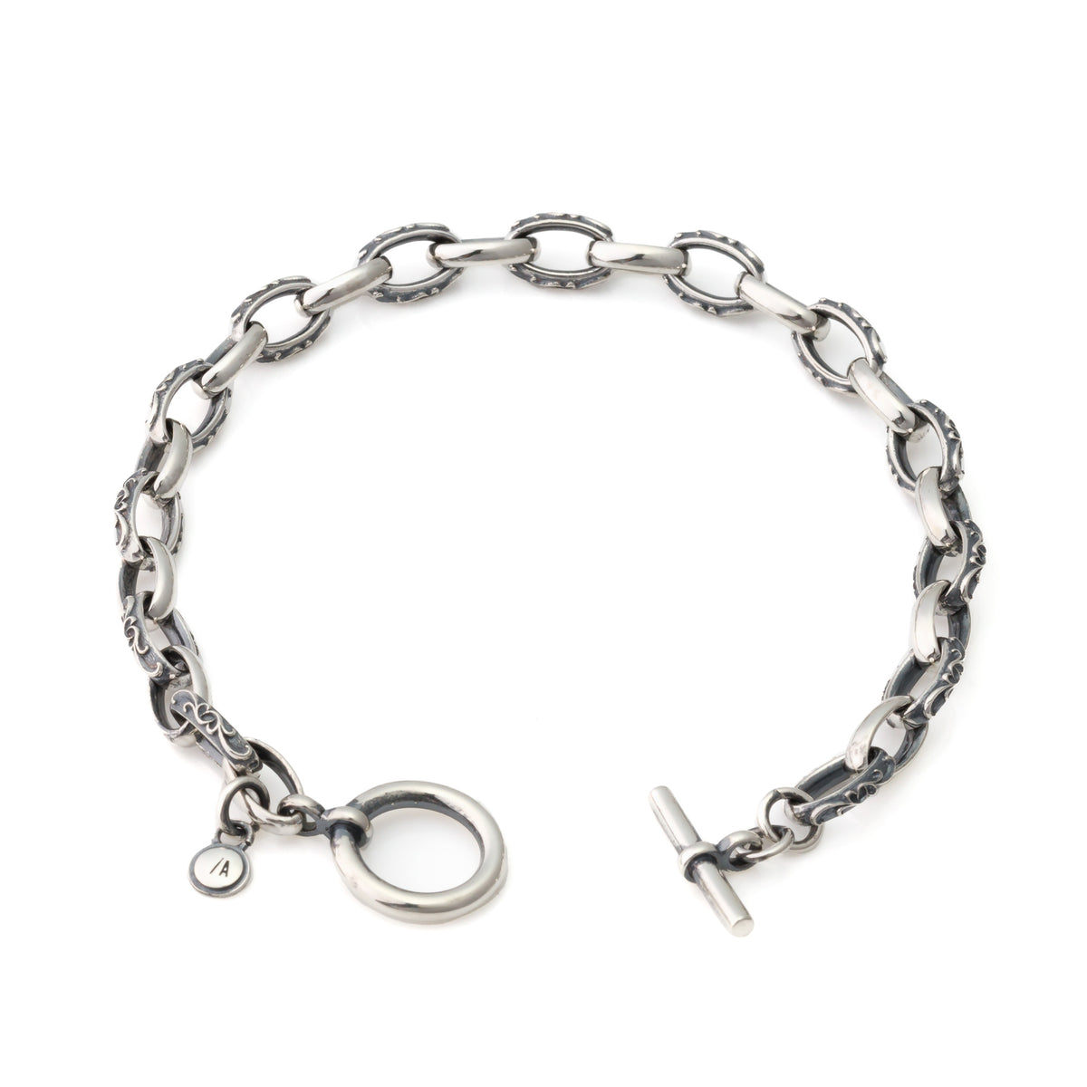 シンプルアラベスクブレスレット（ASB-041F-Medium） – AQUA SILVER