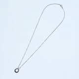 ネックレス ホースシュー ブラックジルコニア sv925