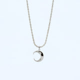 クレセントネックレス ゆらぎモチーフ sv925 シルバー