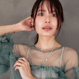 クレセントネックレス ゆらぎモチーフ sv925 シルバー