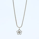 桜ネックレス シルバー sv925