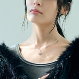 シルバー ネックレス スノーモチーフ sv925