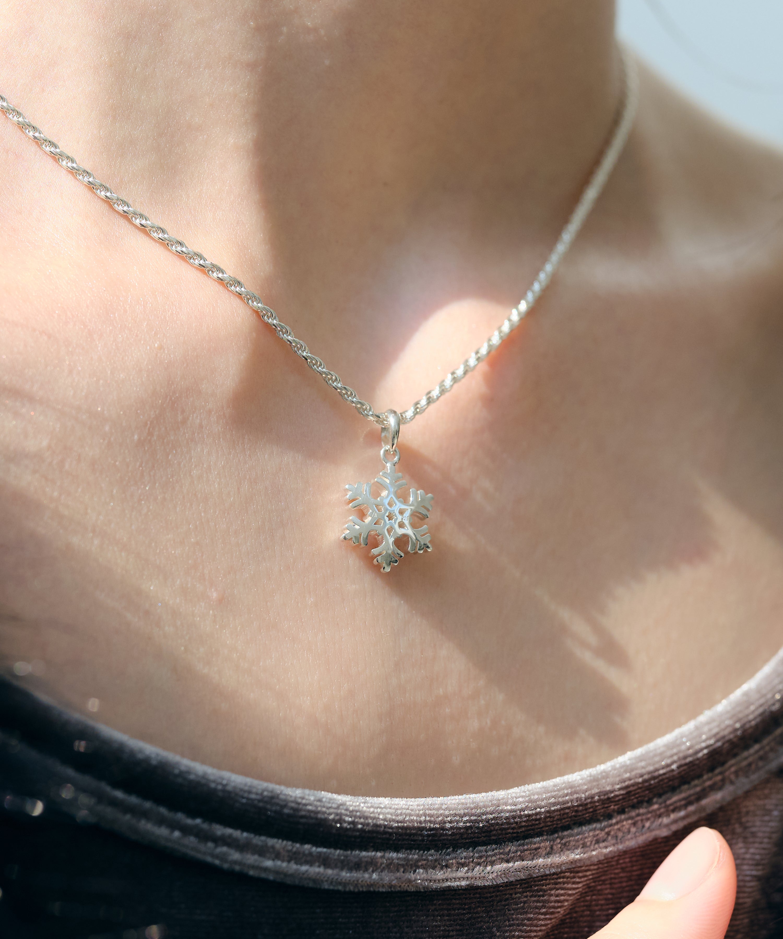 シルバー ネックレス スノーモチーフ sv925 – AQUA SILVER