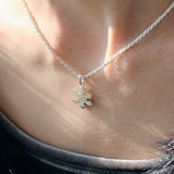 シルバー ネックレス スノーモチーフ sv925