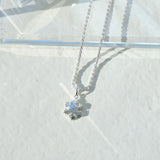 シルバー ネックレス スノーモチーフ sv925