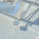 シルバー ネックレス スノーモチーフ sv925