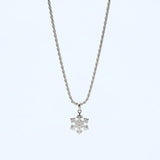 シルバー ネックレス スノーモチーフ sv925