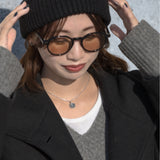 幸せのシックスペンスコインネックレス シルバー