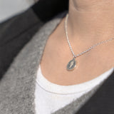 幸せのシックスペンスコインネックレス シルバー