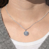 幸せのシックスペンスコインネックレス シルバー