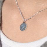 幸せのシックスペンスコインネックレス シルバー