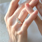 シルバー リング ノットモチーフ sv925