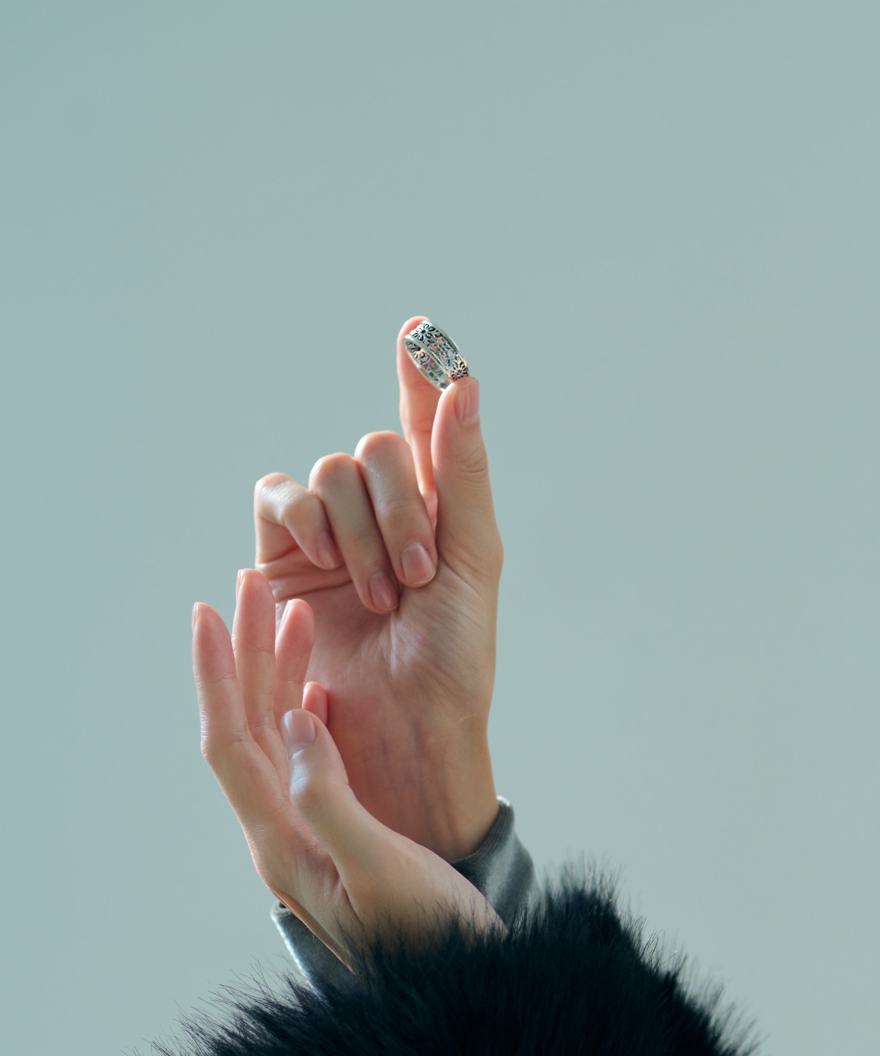 シルバーリング スノーモチーフ sv925 – AQUA SILVER