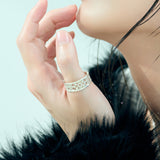 シルバーリング スノーモチーフ sv925 ホワイトシルバー