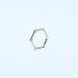 ペアリング シルバー ヘキサゴンリング ジルコニア sv925 セット販売