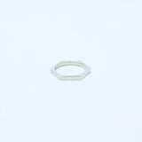 ペアリング シルバー ヘキサゴンリング ジルコニア sv925 セット販売