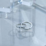 ペアリング シルバー コネクトリング ダイヤモンド sv925 セット販売