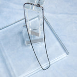 チェーンネックレス シルバー フレンチロープチェーン ブラックコーティング