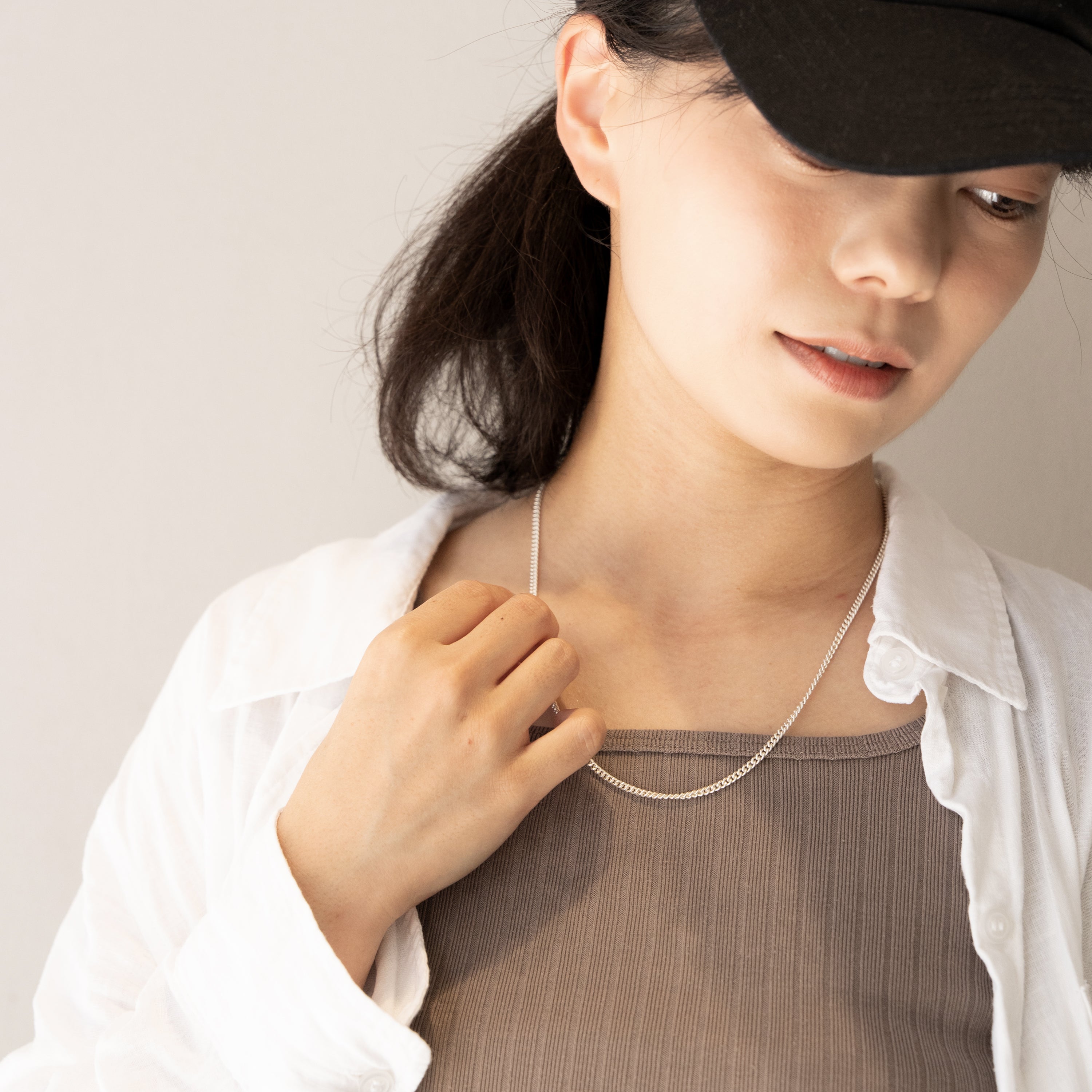 sv925 喜平チェーンネックレス – AQUA SILVER