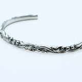 バングル ロバストアラベスクモチーフ sv925 ブラックフィニッシュ