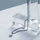 ネックレス アラベスクモチーフ シェル ダイヤモンド シルバー