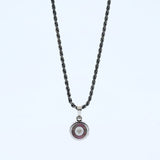 ネックレス アラベスクモチーフ シェル ダイヤモンド シルバー