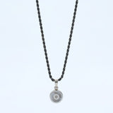 ネックレス アラベスクモチーフ シェル ダイヤモンド シルバー