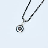 ネックレス アラベスクモチーフ シェル ダイヤモンド シルバー