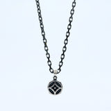 トレーサリーネックレス シルバー ブラックフィニッシュ sv925