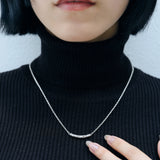 チェーンネックレス ロバストアラベスクモチーフ sv925 ホワイトシルバー