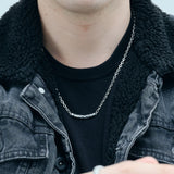 チェーンネックレス ロバストアラベスクモチーフ sv925 ブラックフィニッシュ