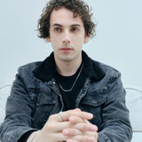 チェーンネックレス ロバストアラベスクモチーフ sv925 ブラックフィニッシュ