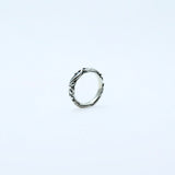 シルバー リング ロバストアラベスクモチーフ sv925 ブラックフィニッシュ