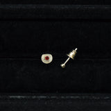 【アウトレット品 70％OFF】誕生石 ガーネット ピアス シルバー （※片耳分 / 1pcs）