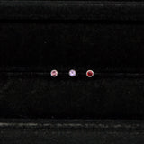 【アウトレット品 70％OFF】誕生石 アメジスト ピアス シルバー （※片耳分 / 1pcs）