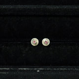 【アウトレット品 70％OFF】誕生石 トルマリン ピアス シルバー （※片耳分 / 1pcs）