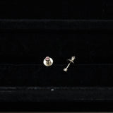 【アウトレット品 70％OFF】誕生石 トルマリン ピアス シルバー （※片耳分 / 1pcs）