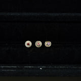 【アウトレット品 70％OFF】誕生石 トルマリン ピアス シルバー （※片耳分 / 1pcs）